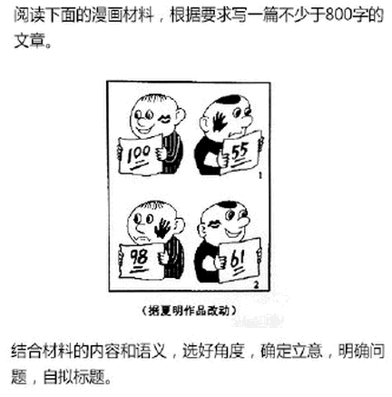 2016年高考新课标1作文题目